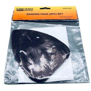 Chicago sanding pads 5pc set electric power tools#03292 new in package see photo